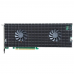 Плата расширения HighPoint SSD7540,  PCIe 4.0 x16, Ports: 8x M.2 (2242/2260/2280), Board: Full Height, Full Length, Bootable, RAID: 0,1,10   ADD IN CARD