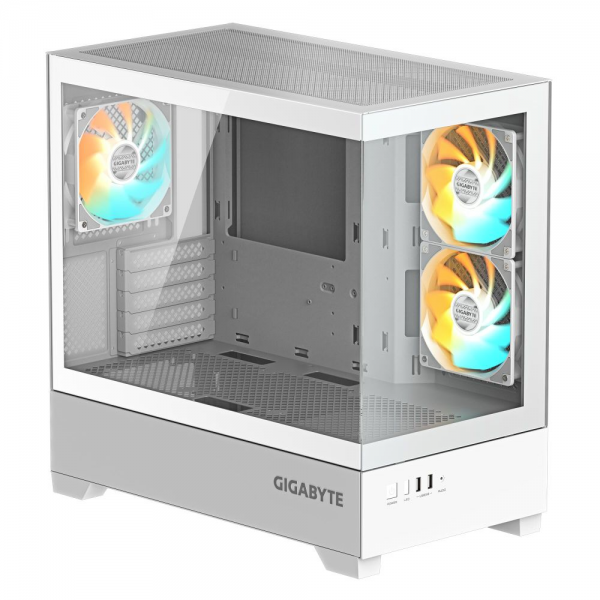 Корпус для ПК Gigabyte C201 Panoramic Ice, MidTower, mATX