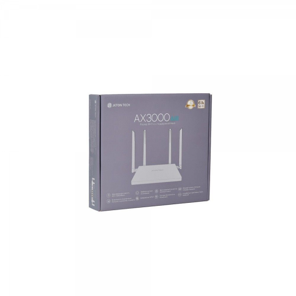 Двухдиапазонный гигабитный роутер Wi-Fi Jeton Tech AX3000 Air 6 Mesh Router, белый