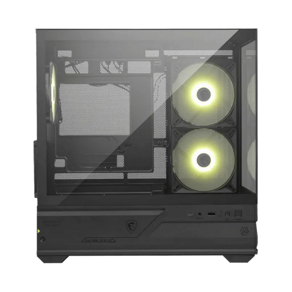 Корпус для ПК MSI MAG Pano M110R , Micro-ATX, 1xUSB 3.2 Gen 1, 1xUSB 3.2 Gen2x2 Type-C, 2x140mm, ARGB Reverse Blade Fan, 1x120mm ARGB Fan, ARGB+PWM Control Board, TG