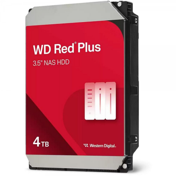 Жесткий диск Western Digital 4TB WD40EFZZ Red Plus, SATA3, Cache 128MB IntelliPower