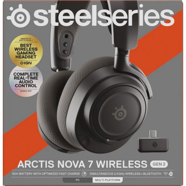 Наушники SteelSeries Arctis Nova 7 Wireless (Gen 2) Black