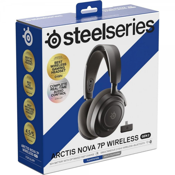 Наушники SteelSeries Arctis Nova 7P Wireless (Gen 2) Black
