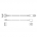 Кабель DiliVing DLSL38-2804 Cable MCIO x4 38P (прямой)  -TO-  HD MiniSAS 4i 36P (SFF8643, прямой) , 85 Ohm, PCIe 4.0,  L:80cm (CMC43)