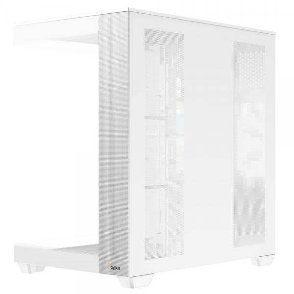 Корпус для ПК Ocypus  Delta C74 WH ARGB ATX / win / white / 2 ARGB fans / no PSU /Tempered Glass