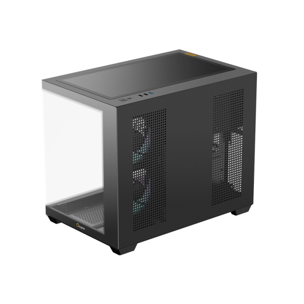 Корпус для ПК Ocypus Gamma C54 BK ARGB mATX / win / black / 3 ARGB fans / no PSU / Tempered Glass