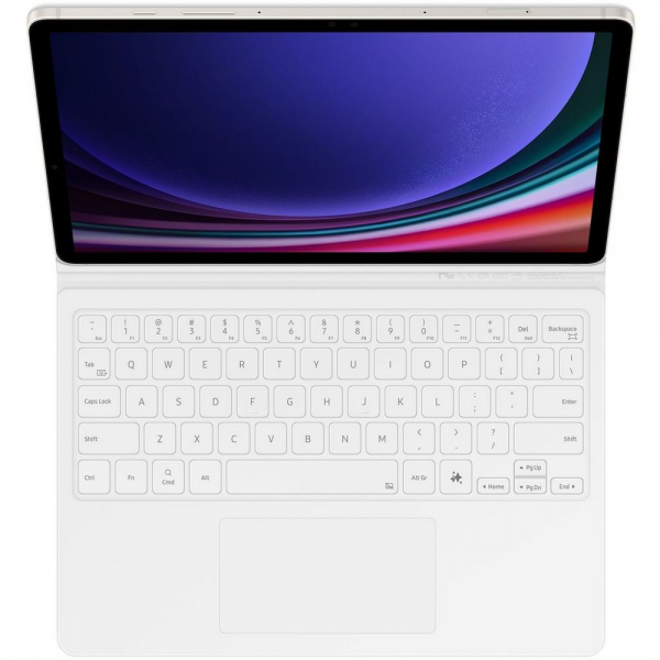 Чехол-клавиатура с тачпадом Book Cover Keyboard Galaxy Tab S10 Lite   S10 FE   S9   S9 FE, белый (EF