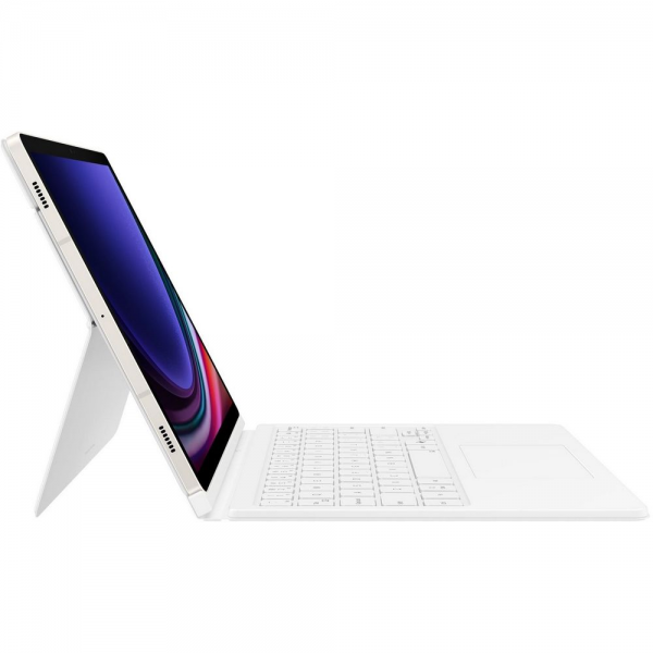 Чехол-клавиатура с тачпадом Book Cover Keyboard Galaxy Tab S10 Lite   S10 FE   S9   S9 FE, белый (EF