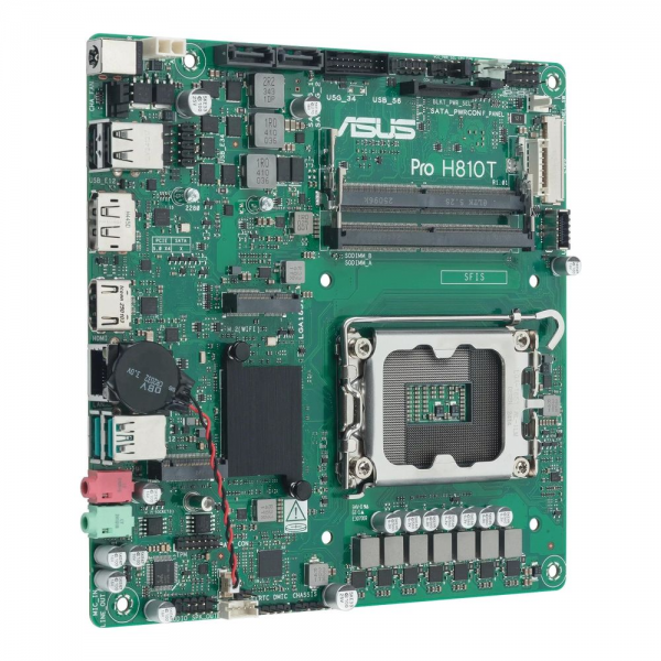 Материнская плата ASUS PRO H810T-CSM LGA1851 mini-ITX 2xDDR5 M.2 DP HDMI GLAN
