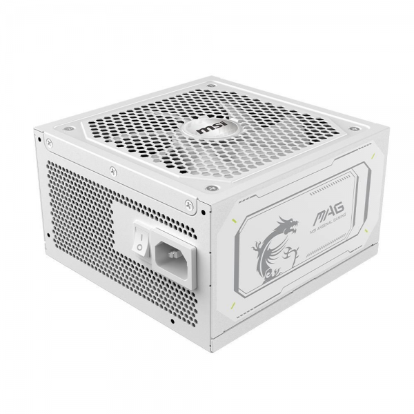 Блок питания ПК MSI MAG A1000GL PCIE5 White 1000W, 80+ Gold, полностью модульный, ATX 3.1, PCIE5.1, БЕЛЫЙ, RTL