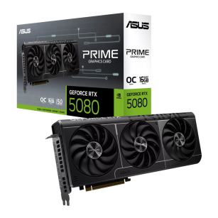 Видеокарта ASUS RTX5080 PRIME EVO OC 16GB GDDR7 256bit 3xDP HDMI 3FAN RTL (PRIME-RTX5080-O16G-EVO)