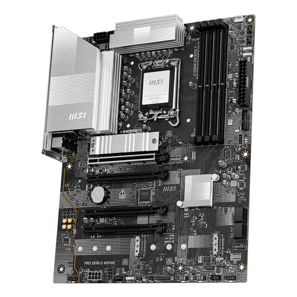 Материнская плата MSI PRO Z890-S WIFI6E Z890, LGA1851, 4*DDR5, 4*PCIEx16, 3*M.2, 2*TypeC, 8*USB3.2 Gen1, 4*USB2.0,  4*SATA3, 2.5G, DP, HDMI, ATX, RTL