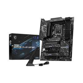 Материнская плата MSI Z890 GAMING PLUS WIFI6E Z890, LGA1851, 4*DDR5, 3*PCIEx16, 1*PCIEx1, 4*M.2, 2*TypeC, 1*USB3.2Gen2, 6*USB3.2Gen1, 8*USB2.0, 4*SATA3.0, 5G, DP, HDMI, ATX, RTL