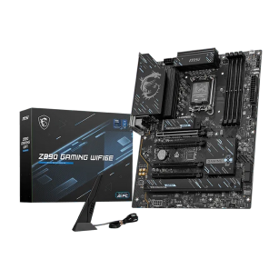 Материнская плата MSI Z890 GAMING WIFI6E Z890, LGA1851, 4*DDR5, 4*PCIEx16, 3*M.2, 2*TypeC, 8*USB3.2 Gen1, 4*USB2.0,  4*SATA3, 2.5G, DP, HDMI, ATX, RTL