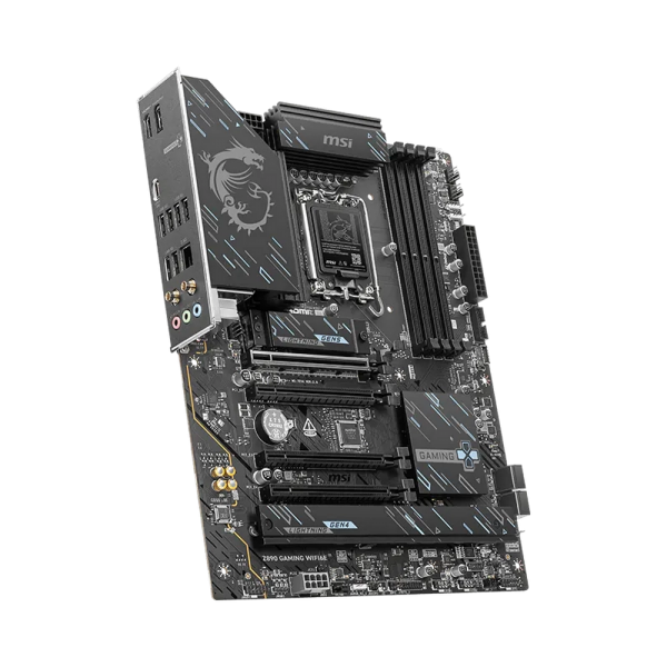 Материнская плата MSI Z890 GAMING WIFI6E Z890, LGA1851, 4*DDR5, 4*PCIEx16, 3*M.2, 2*TypeC, 8*USB3.2 Gen1, 4*USB2.0,  4*SATA3, 2.5G, DP, HDMI, ATX, RTL