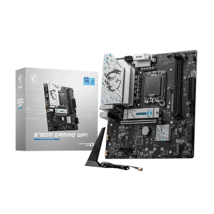 Материнская плата MSI B760M GAMING WIFI B760, LGA1700, 2*DDR5, 1*PCIEx16, 1*PCIEx1, 2*M.2, 6*USB3.2Gen1, 6*USB2.0, 4*SATA3.0, 2.5G, VGA, DP, HDMI, M-ATX, RTL