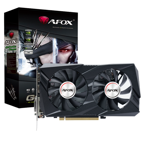Видеокарта Afox RTX3050 6GB GDDR6 96bit DVI DP HDMI ATX 2FAN RTL