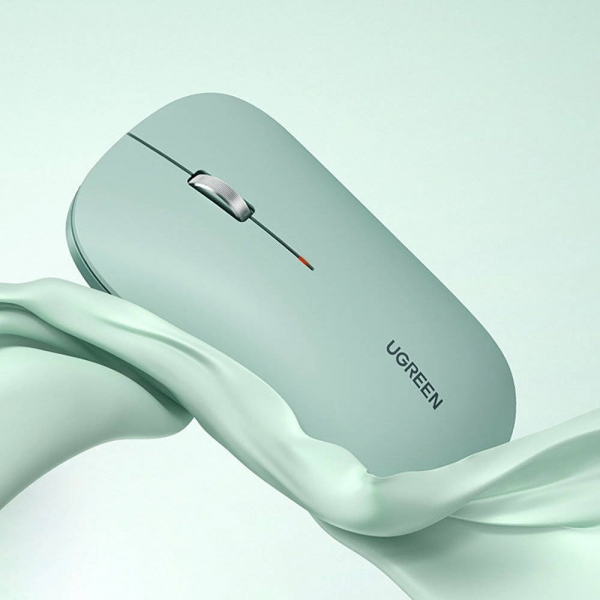 Беспроводная компьютерная мышь UGREEN MU001 (90374) Portable Wireless Mouse. Цвет: зеленый  Цвет: розовый