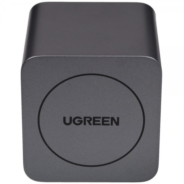 Сетевое зарядное устройство с выдвижным кабелем UGREEN X614 (65822) 45W GaN Fast Charger USB-C&USB-A with Retractable Cable USB-C. Цвет: серый космос