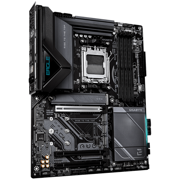 Материнская плата Gigabyte X870E EAGLE WIFI7 X870, AM5, 4xDDR5, 3*PCI-Ex16, 4*M.2, 1*TypeC, 2*USB3.2Gen2, 8*USB3.2Gen1, 8*USB2.0, 4*SATA3.0, 5G, 2*Type-C(DP), HDMI, ATX, RTL