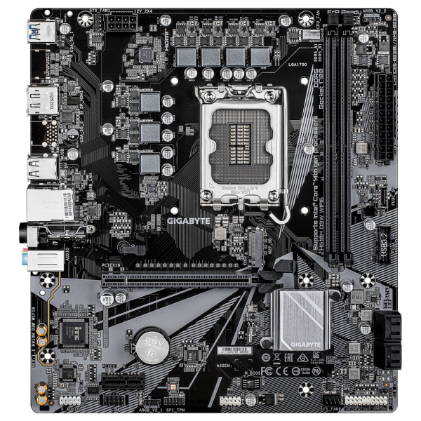 Материнская плата Gigabyte H610M D3W WIFI6 H610, LGA1700, 2*DDR5, 1*PCIEx16, 1*PCIEx1, 1*M.2, 1*TypeC, 3*USB3.2Gen1, 6*USB2.0, 4*SATA3.0, 1G, DP, HDMI, M-ATX, RTL