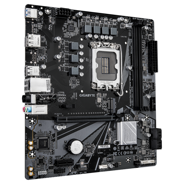 Материнская плата Gigabyte H610M D3W WIFI6 H610, LGA1700, 2*DDR5, 1*PCIEx16, 1*PCIEx1, 1*M.2, 1*TypeC, 3*USB3.2Gen1, 6*USB2.0, 4*SATA3.0, 1G, DP, HDMI, M-ATX, RTL