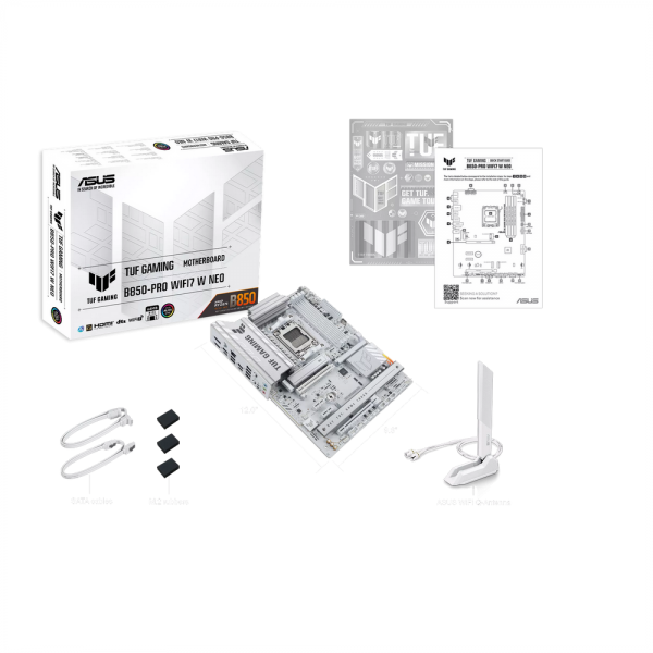 Материнская плата ASUS TUF GAMING B850-PRO WIFI7 W NEO AM5 ATX 4xDDR5 2хPCIEx16 2xPCIEx1 3xM.2 2xUSB-C DP HDMI 2.5GLAN Wi-Fi 7