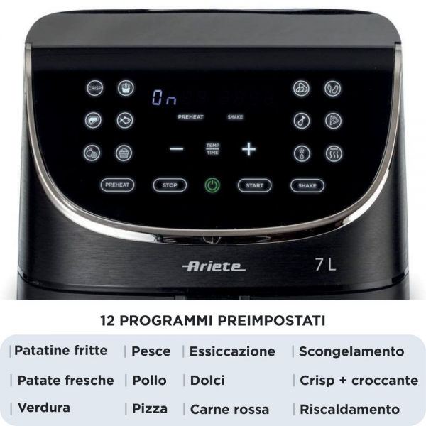 Аэрогриль Ariete 00C462700AR0 7л, черный