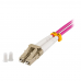 Кабель оптический REXANT 50-2611-20 Патч-корд волоконно-оптический (шнур) MM 50/125 (OM4), LC/UPC–LC/UPC, duplex, 3mm, LSZH, 20м, REXANT