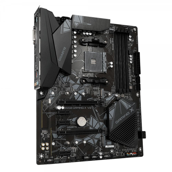 Материнская плата Gigabyte Bad Pack B550 GAMING X V2, Socket AM4, AMD B550, 4xDDR4-3200, DVI-D+HDMI, 2xPCI-Ex16, 3xPCI-Ex1, 4xSATA3(RAID 0/1/10), 2xM.2, 8 Ch Audio, 1xGLan, (2+4)xUSB2.0, (4+2)xUSB3.2, 1xPS/2, ATX, RTL {8} (810702) bp