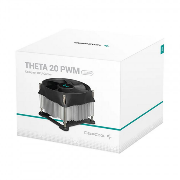 Вентилятор для процессора Deepcool THETA 20 PWM 1700 (Height 66mm, Fan 100mm, 500-2400±10% rpm, <31.1dB(A), 4-pin, TDP < 65W,  Al, Screw, Intel LGA1700) {36} (727675)