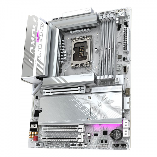 Материнская плата Gigabyte Bad Pack Z890 AORUS ELITE WIFI7 ICE, Socket 1851, Intel®Z890, 4xDDR5-6400, DP, 3xPCI-Ex16, 4xSATA3(RAID 0/1/5/10), 4xM.2, 8Ch Audio, 1x2.5GbLan, WiFi, (4+4)xUSB2.0, (5+2)xUSB3.2, (1+1)xUSB Type-C™, ATX, RTL bp