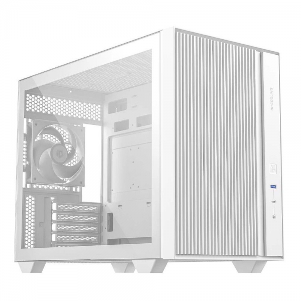 Корпус Case ID-Cooling FLOW 500 AIR White mATX/win TG/2 fans/Gen2 Type C/CPU 180mm/GPU 403mm/ no PSU