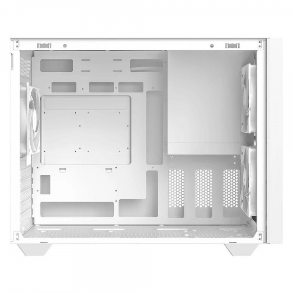 Корпус Case ID-Cooling FLOW 500 AIR White mATX/win TG/2 fans/Gen2 Type C/CPU 180mm/GPU 403mm/ no PSU