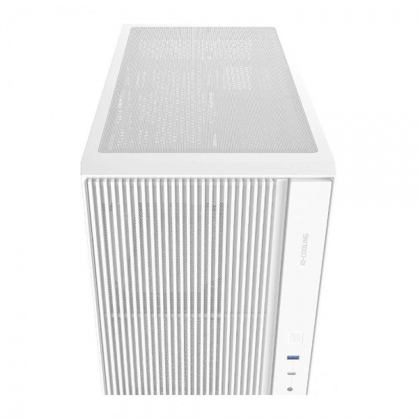 Корпус Case ID-Cooling FLOW 500 AIR White mATX/win TG/2 fans/Gen2 Type C/CPU 180mm/GPU 403mm/ no PSU
