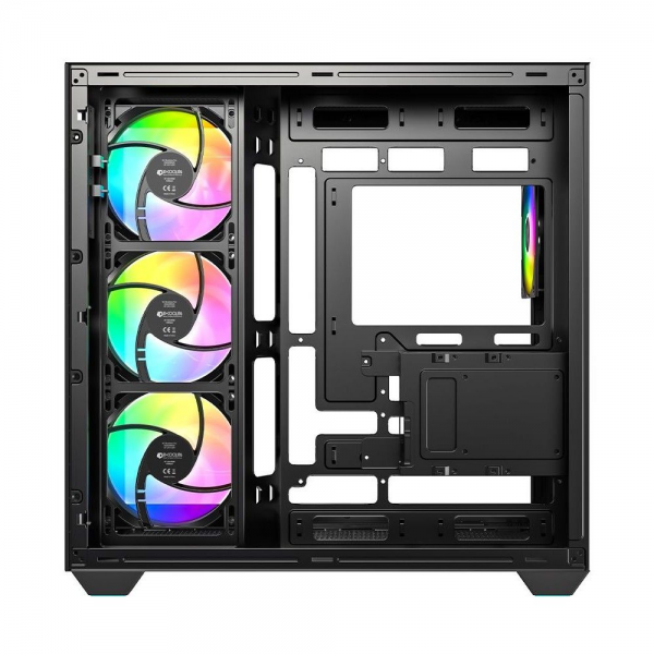 Корпус Case ID-Cooling VIEW 510 ARGB Black ATX/win TG/4 fans/Gen2 Type C/CPU 162mm/GPU 407mm/ no PSU