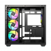 Корпус Case ID-Cooling VIEW 510 ARGB Black ATX/win TG/4 fans/Gen2 Type C/CPU 162mm/GPU 407mm/ no PSU
