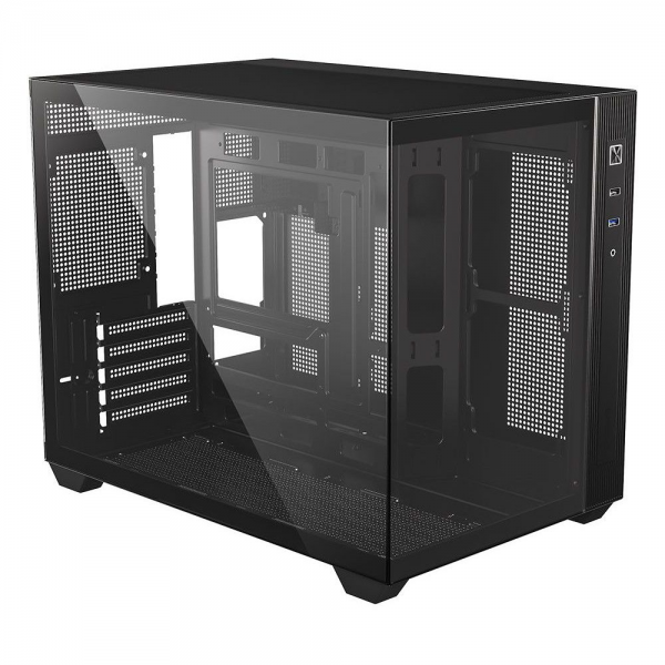 Корпус Case ID-Cooling VIEW 500 Black mATX/ win TG/no fan/ Gen2 Type C/ CPU 162mm/ GPU 407mm/ no PSU