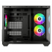 Корпус Case ID-Cooling VIEW 500 ARGB Black mATX/win TG/3 fans/Gen2 Type C/CPU 162mm/GPU 407mm/no PSU