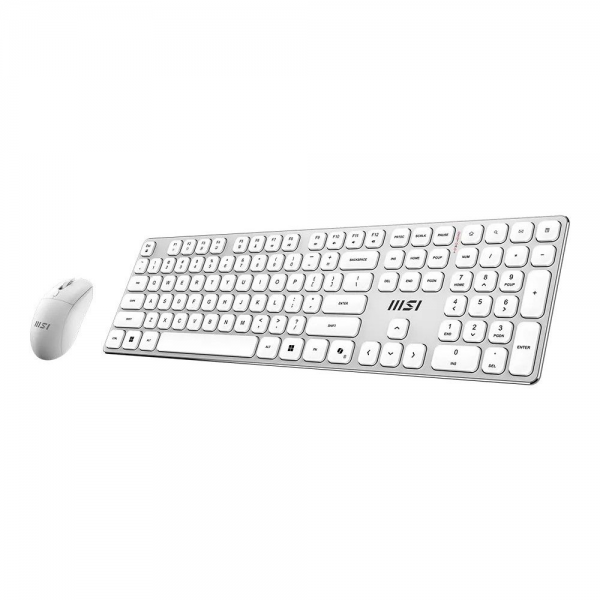 Комплект клавиатура и мышь MSI FORGE K210 W COMBO WHITE RU