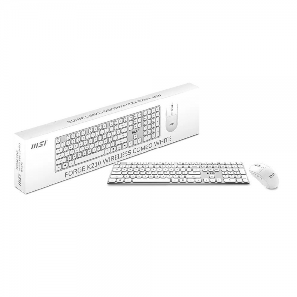 Комплект клавиатура и мышь MSI FORGE K210 W COMBO WHITE RU