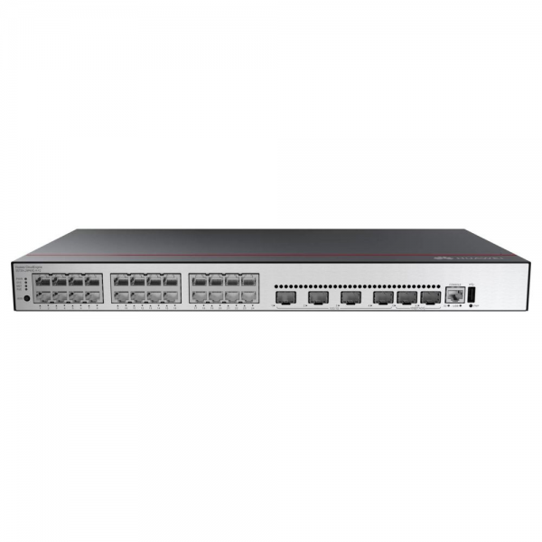 Коммутатор Huawei S5735-L24T4XE-A-V2  (24*10/100/1000BASE-T ports, 4*10GE SFP+ ports, 2*12GE stack ports, AC power), L-MLIC-S57L