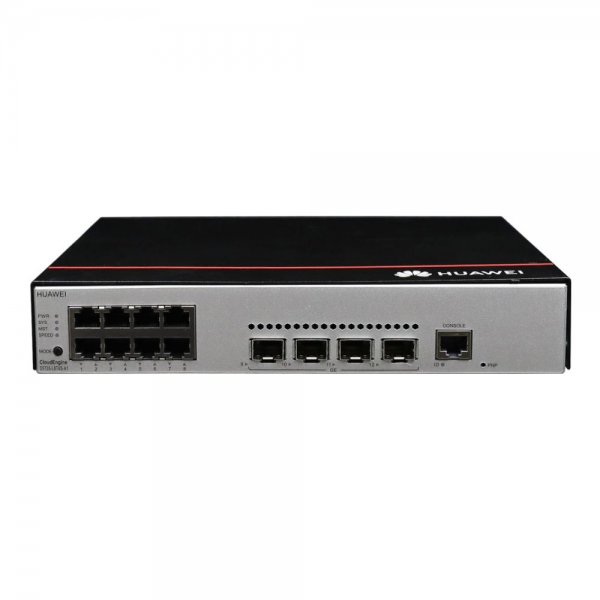 Коммутатор Huawei S5735-L8P4S-A-V2  (8*10/100/1000BASE-T ports, 4*GE SFP ports, PoE+, AC power), L-MLIC-S57L