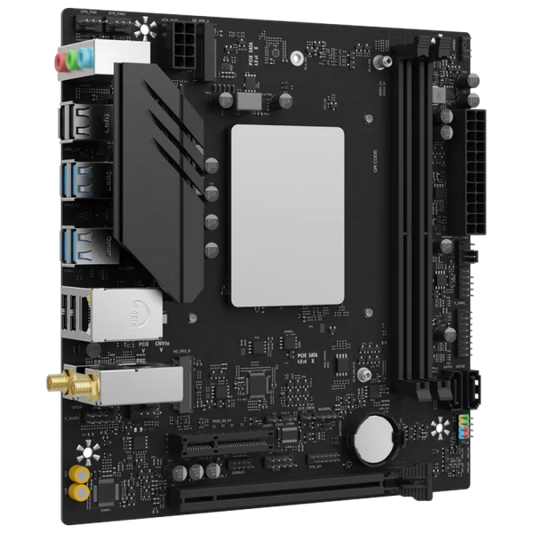 Материнская плата Maxsun MS-MoDT 205H D4 WIFI 205H, SoC, 2xDDR4, 1*PCIEx16, 1*PCIEx4, 1*PCIEx1, 4*M.2, 6*USB3.2Gen1, 6*USB2.0, 2*SATA3.0, 1G, M-ATX, RTL