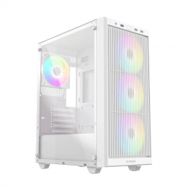 Корпус Case ID-Cooling WARE 300 ARGB White mATX/win TG/ 4 fans/ Type C/ CPU 160mm/ GPU 320mm/ no PSU