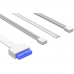 Корпус Case ID-Cooling WARE 300 ARGB White mATX/win TG/ 4 fans/ Type C/ CPU 160mm/ GPU 320mm/ no PSU