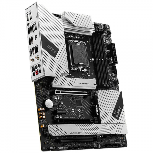 Материнская плата MSI PRO Z790-A WIFI II Z790, LGA1700, 4*DDR5, 3*PCIEx16, 1*PCIEx1, 4*M.2, 2*TypeC, 3*USB3.2 Gen2, 4*USB3.2 Gen1, 6*USB2.0,  6*SATA3, 2.5G, DP, HDMI, ATX, RTL