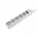 Фильтр-удлинитель Power Cube SPG-B-10 5 розеток, серый, 3м, 10 А/2,2 кВт, 3*0.75 мм²