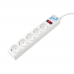 Фильтр-удлинитель Power Cube SPG-B-10-WHITE 5 розеток, белый, 3м, 10 А/2,2 кВт, 3*0.75 мм²