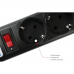 Фильтр-удлинитель Power Cube SPG5-C5 5 розеток, черный, 5м, 10 А/2,2 кВт, 3*0.75 мм²